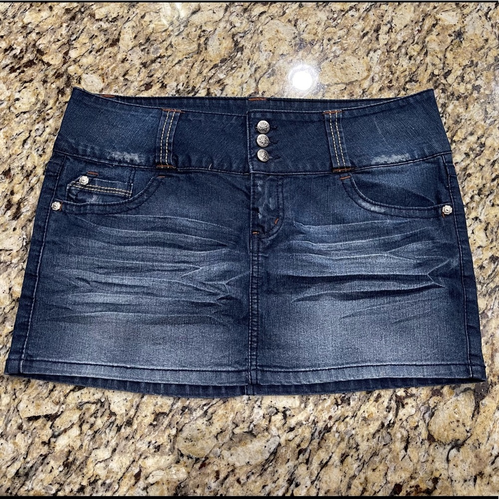 Lei Denim Skirt